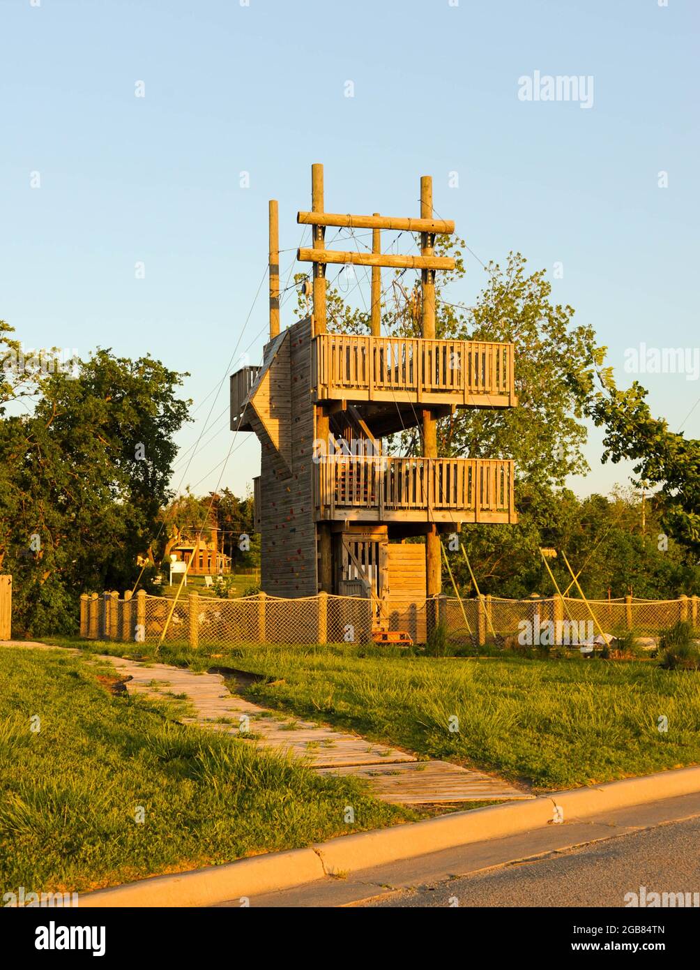 Lake Overholser et Stinchcomb Wildlife refuge, Oklahoma City, Oklahoma. Banque D'Images