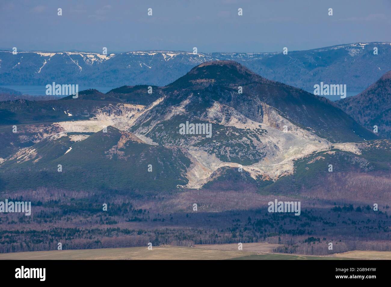 Magnifique paysage du parc national d'Akan, Hokkaido, Japon Banque D'Images