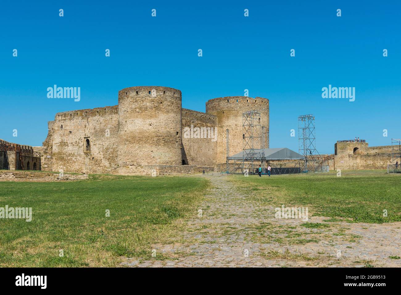 Forteresse Bilhorod-Dnistrovskyi anciennement connue sous le nom d'Akkerman sur la côte de la mer Noire, en Ukraine Banque D'Images