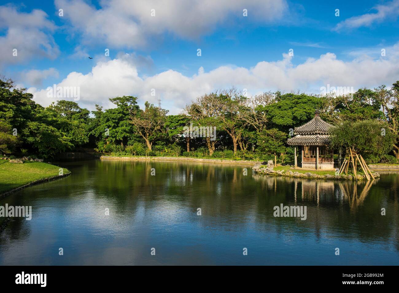 Site du patrimoine mondial de l'UNESCO Shikinaen Garden, Naha, Okinawa, Japon Banque D'Images