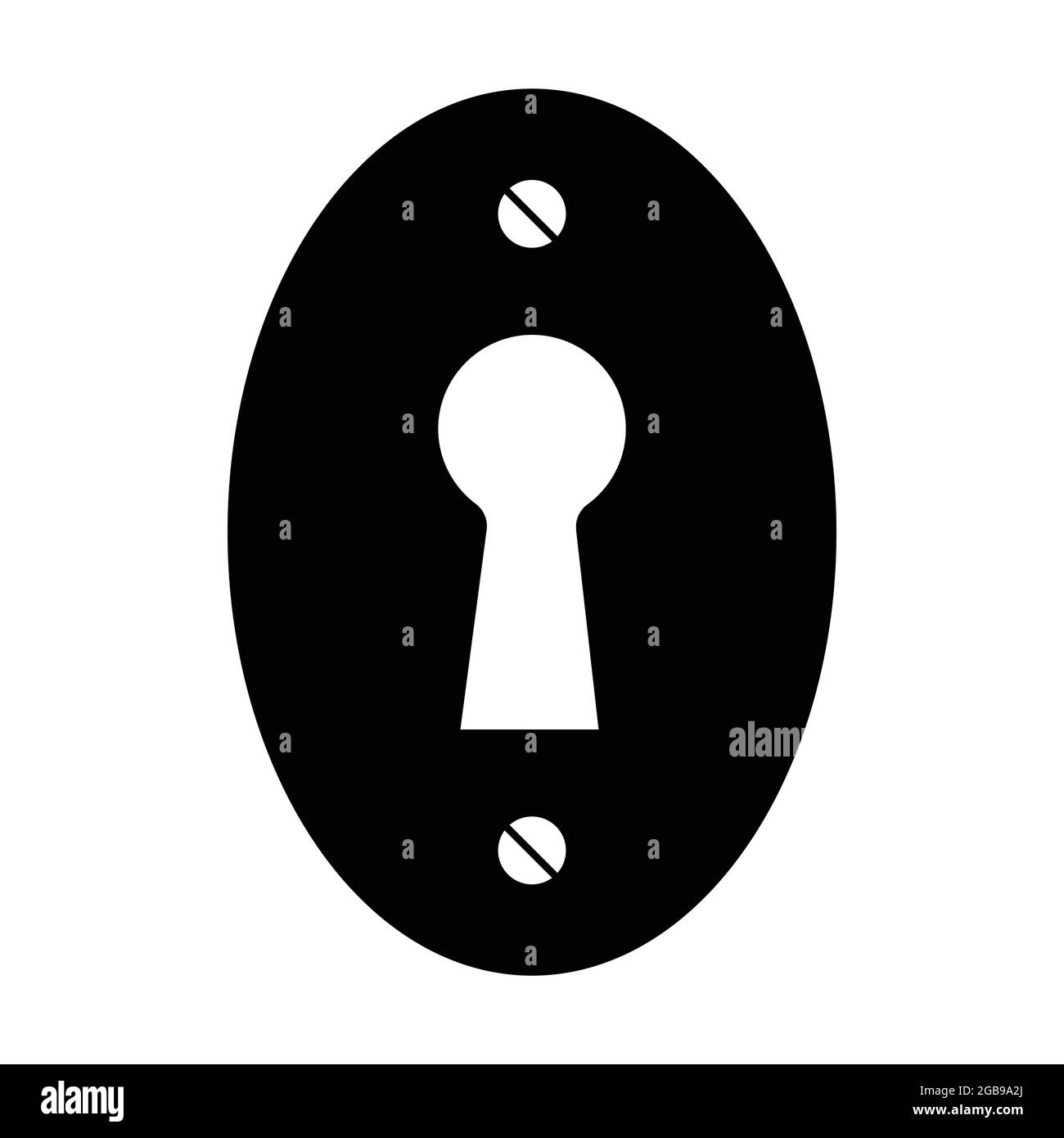 Vecteur d'icône de trou de serrure. Sécurité, concept de protection pour la conception graphique, logo, site Web, médias sociaux, application mobile, illustration de l'interface utilisateur Illustration de Vecteur