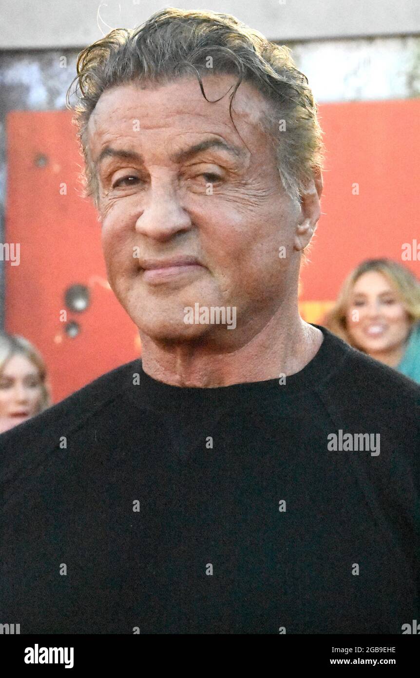 Los Angeles, Californie, Etats-Unis 2 août 2021 l'acteur Sylvester Stallone assiste à la première de 'The suicide Squad' au Regency Village Theatre le 2 août 2021 à Los Angeles, Californie, Etats-Unis. Photo de Barry King/Alay Live News Banque D'Images