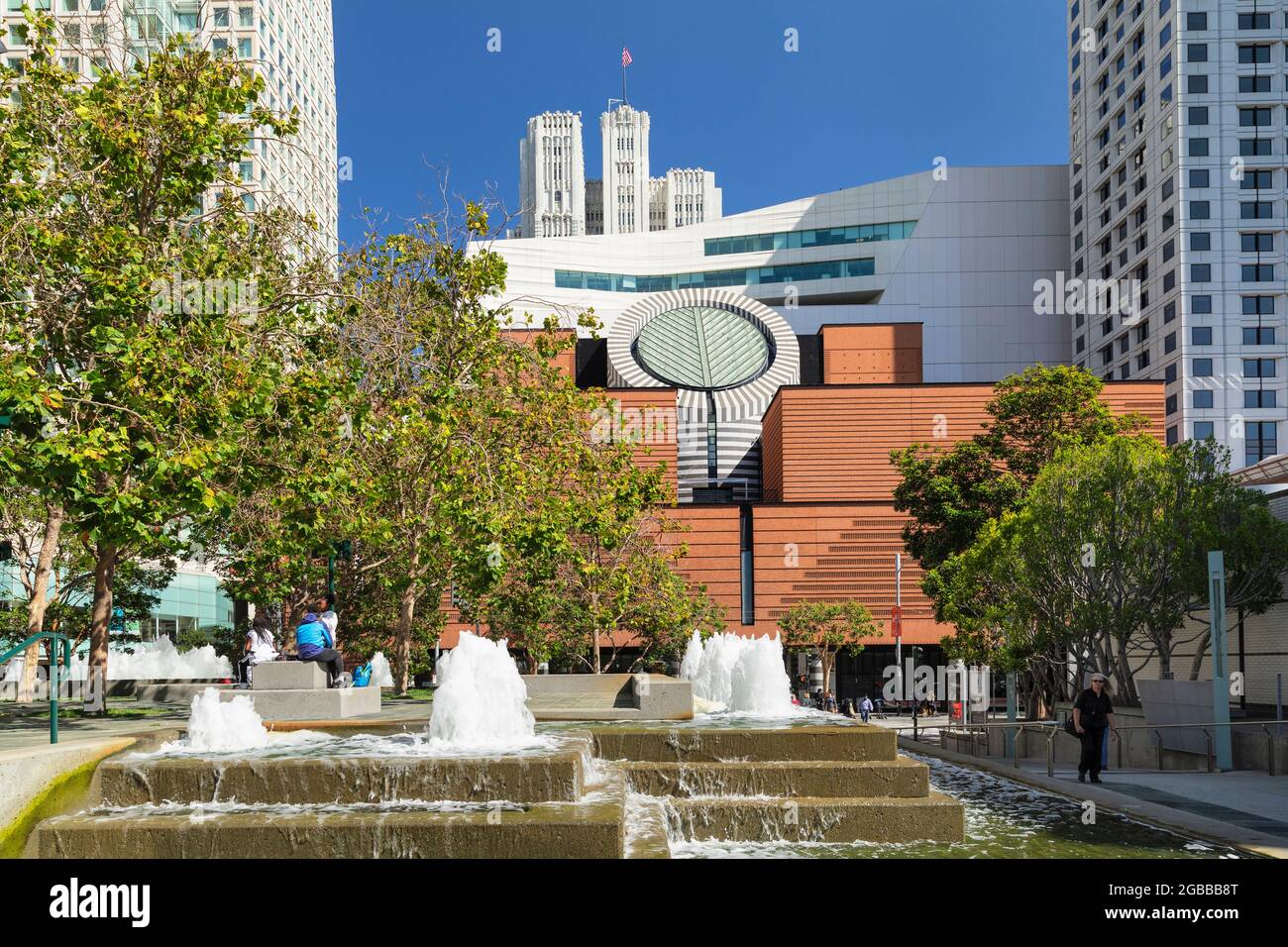 Museum of Modern Art, architecte Mario Botta, San Francisco, Californie, États-Unis d'Amérique, Amérique du Nord Banque D'Images