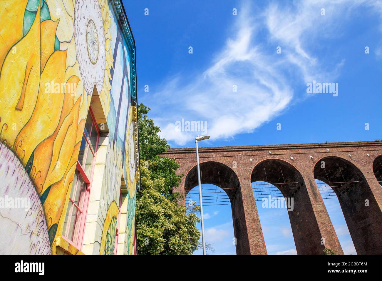 Folkestone, Foorde Road Victorian Railway Viaduct Bridge Kent, Royaume-Uni Banque D'Images