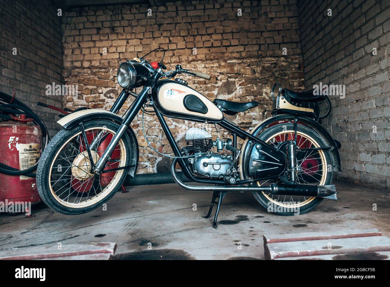 Standard 1942 Harley Davidson WLA, 45 pouces cubes, 750 cm3. Banque D'Images
