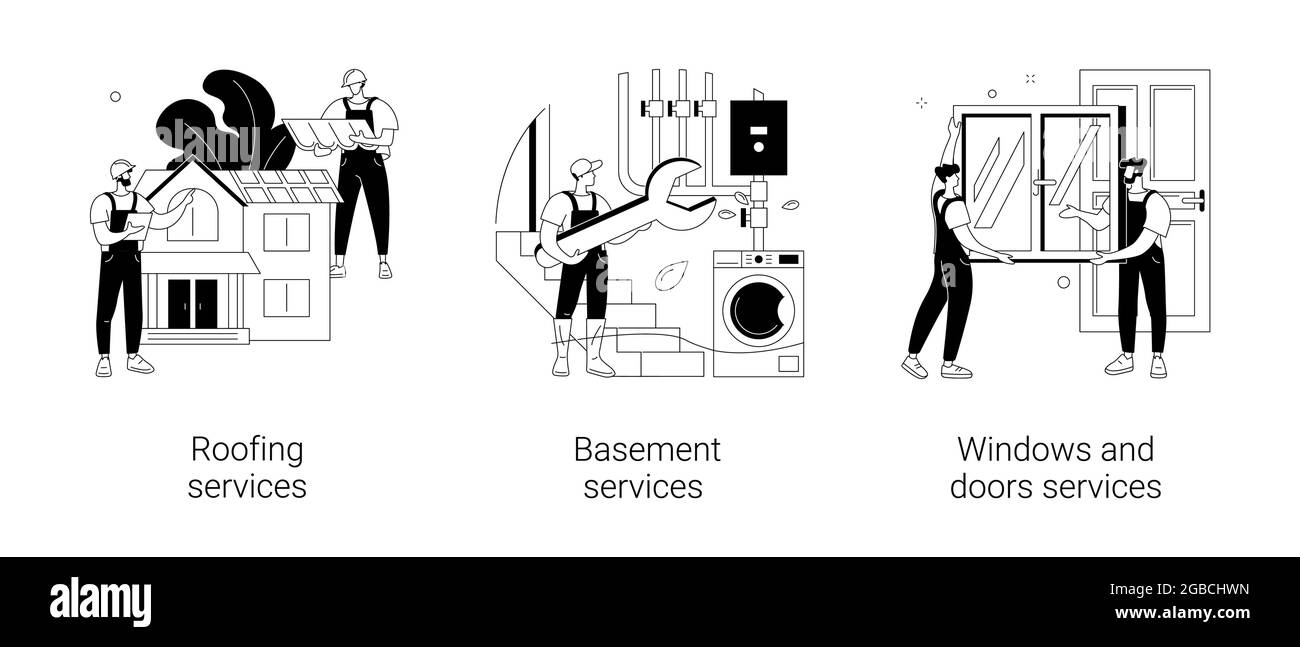 Entretien de maison résumé concept illustrations vectorielles. Illustration de Vecteur