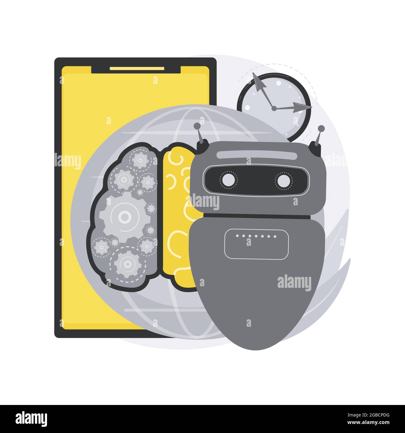 Singularité technologique illustration du vecteur de concept abstrait. Illustration de Vecteur