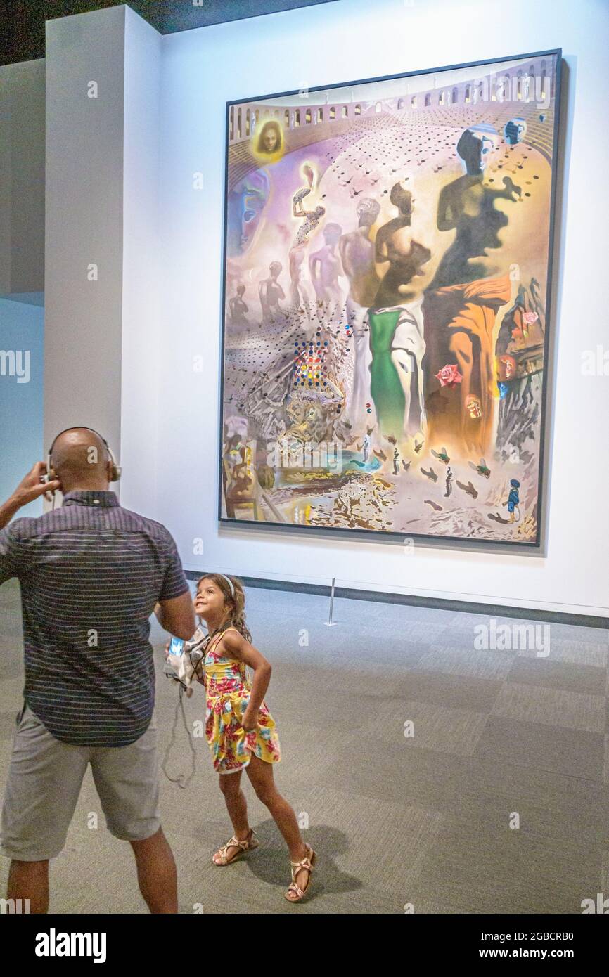 Florida Saint-Pétersbourg Musée Salvador Dali, exposition d'art surréaliste exposition d'art galerie de collection intérieur, le minerai hallucinogène Banque D'Images