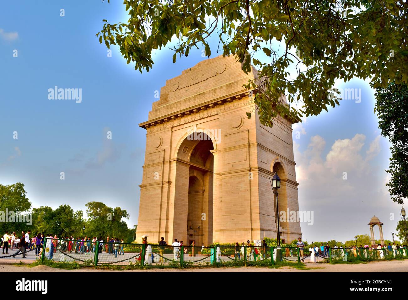 Papier peint de la porte de l'Inde, plage dynamique élevée de la porte de l'Inde Banque D'Images