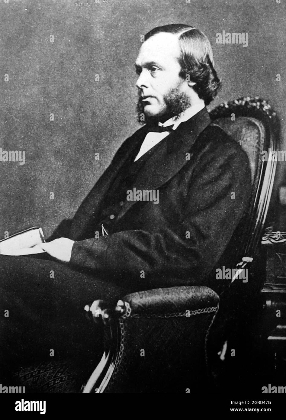 Joseph Lister, pris à la fin des années 1860 Banque D'Images