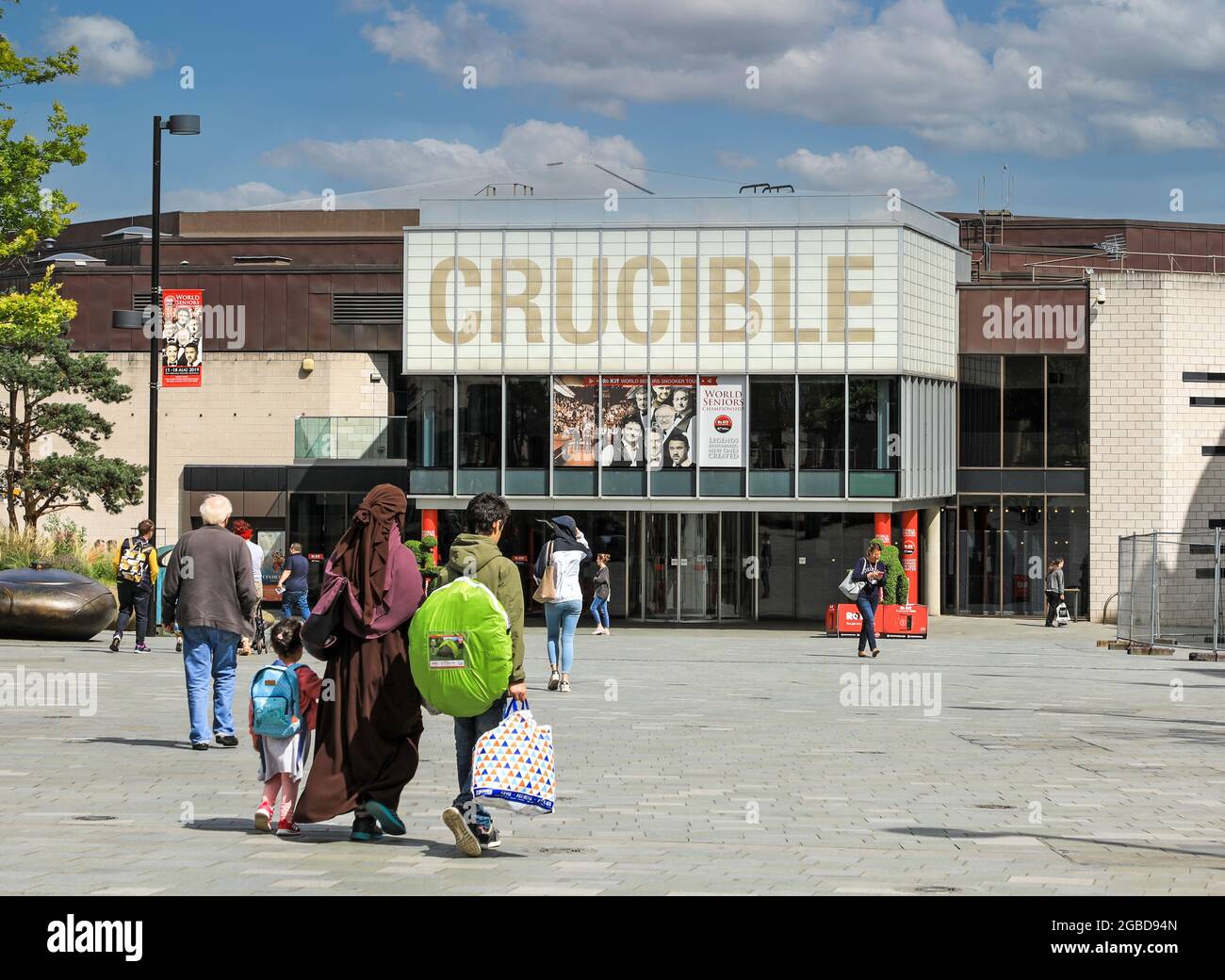 The Crucible Theatre, Sheffield, Yorkshire du Sud, Angleterre, Royaume-Uni Banque D'Images