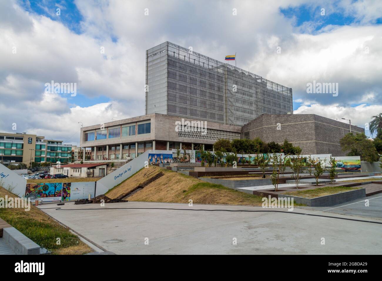 QUITO, ÉQUATEUR - 24 JUIN 2015 : Bâtiment du Palais législatif à Quito. Banque D'Images