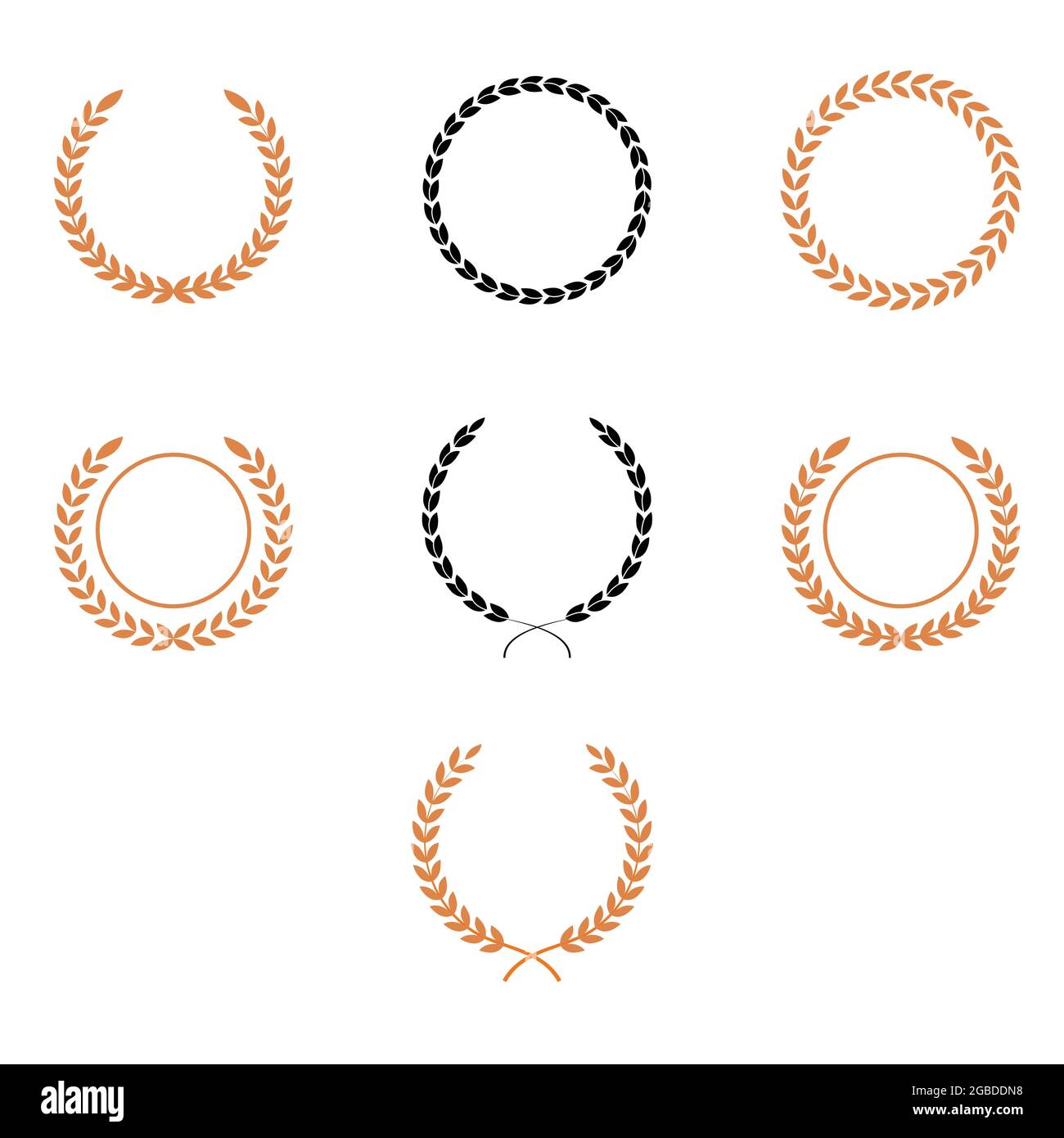 Motif couronne vintage. Laurier grec, récompense la texture sans couture. Branches d'olive arrière-plan Illustration de Vecteur