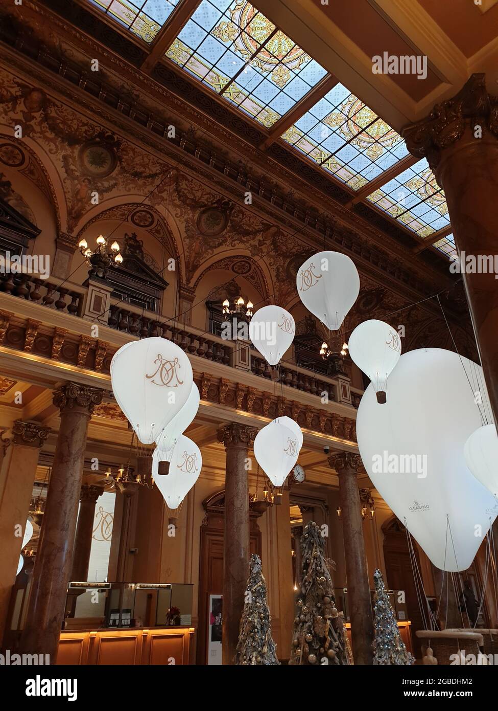 À l'intérieur du Casino Monte-Carlo à Monaco Banque D'Images
