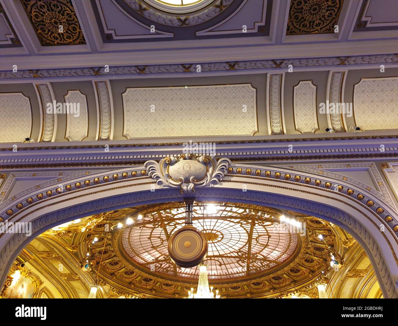 À l'intérieur du Casino Monte-Carlo à Monaco Banque D'Images