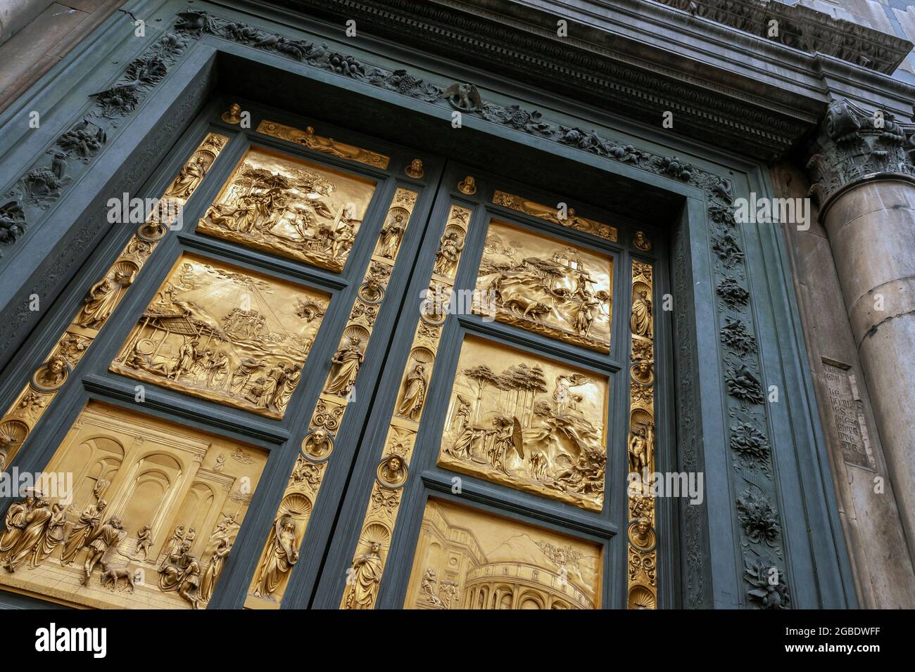 Portes du Paradis par Lorenzo Ghiberti sur le Baptistère de Florence