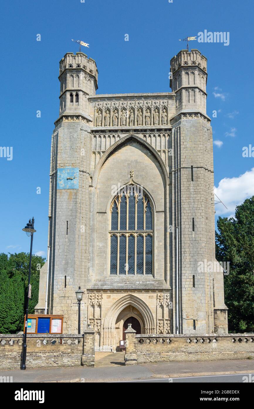 Abbaye de Thorney (église St Mary & St Botolph,) Abbey place, Thorney, Cambridgeshire, Angleterre, Royaume-Uni Banque D'Images