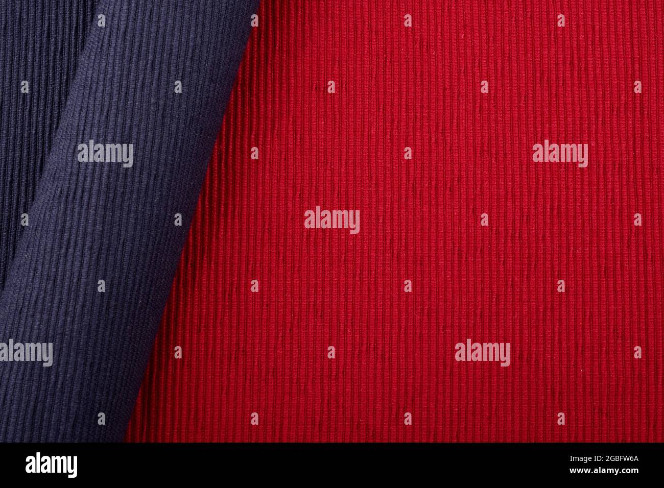 Texture de l'napperon en coton, texture de la toile de salle à manger Banque D'Images