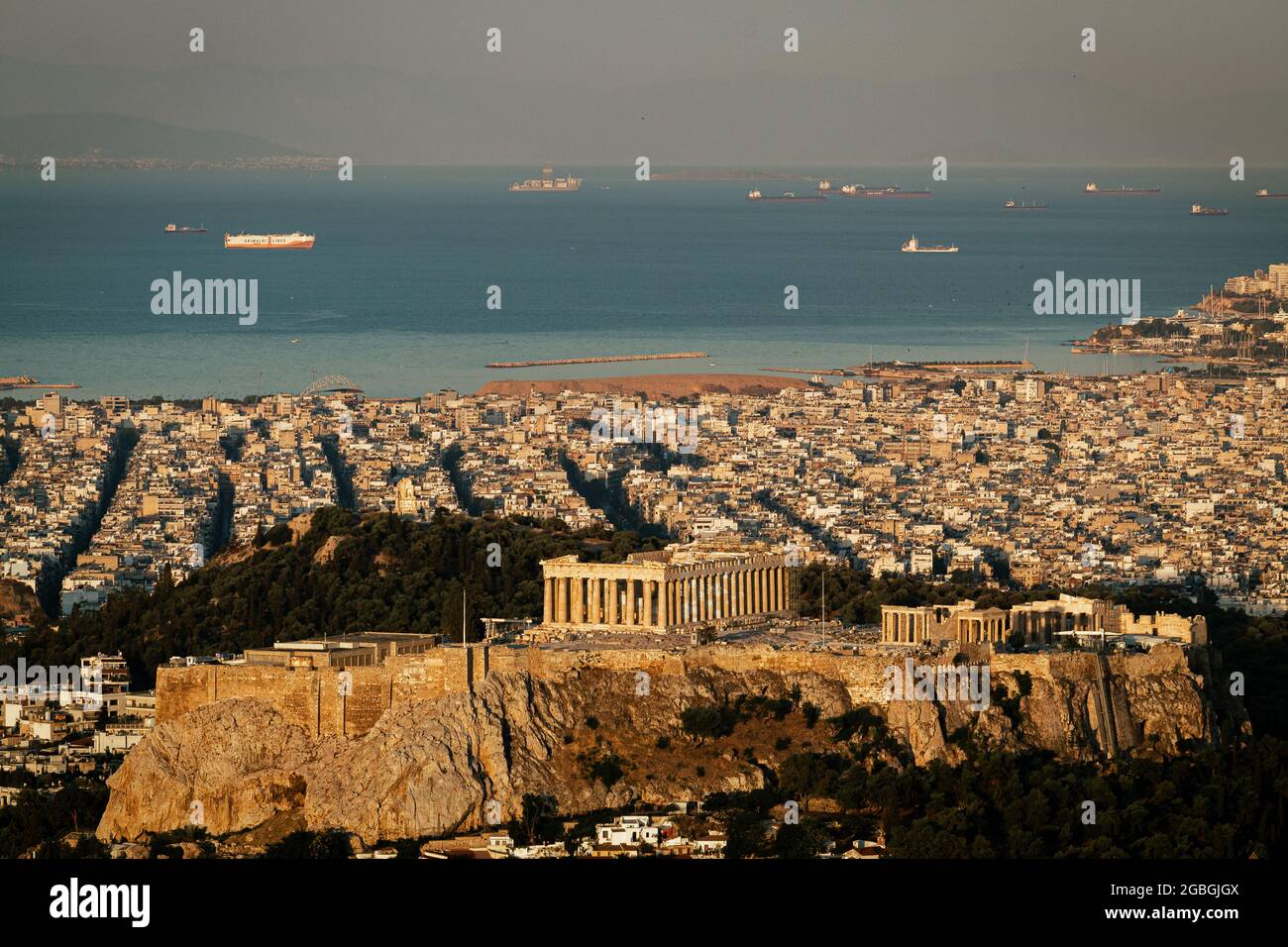 Parthénon Athènes, Grèce. Acropole Banque D'Images