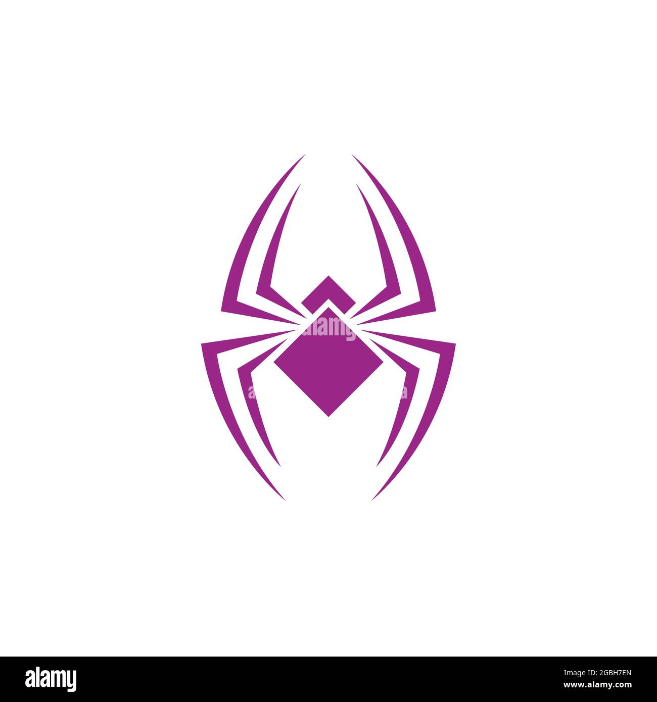 Modèle de conception d'illustration vectorielle de motif d'icône d'araignée Illustration de Vecteur
