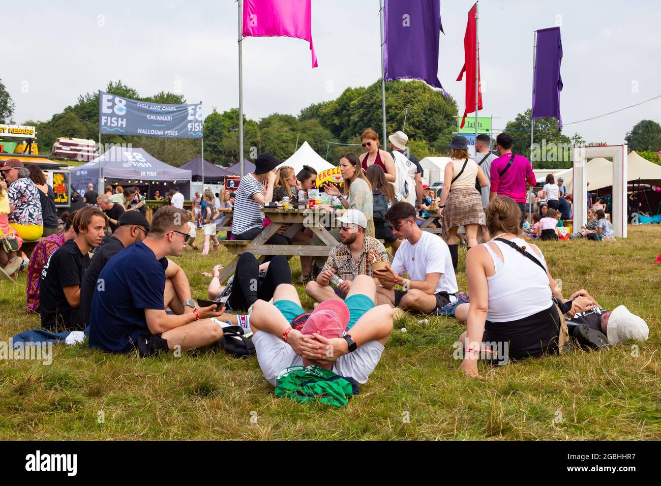 Standon Calling Music Festival 2021, Hertfordshire, du 22nd au 25th 2021 juillet, doit créditer Amy Smirk Banque D'Images