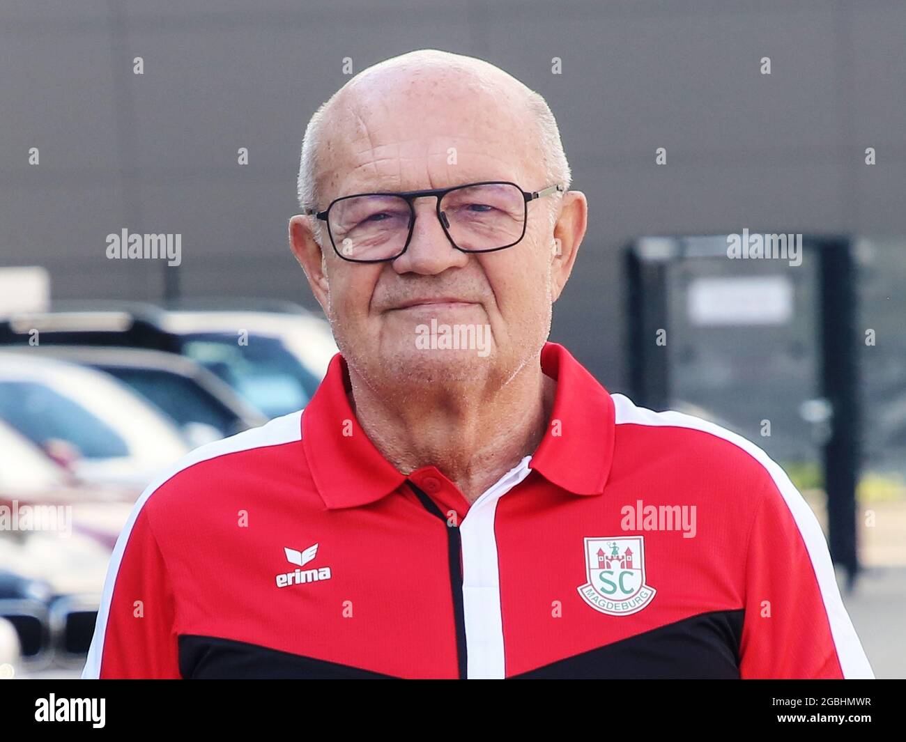 L'entraîneur de natation allemand DSV Norbert Warnatzsch SC Magdeburg à l'adieu pour les Jeux Olympiques de Tokyo 2021 Banque D'Images