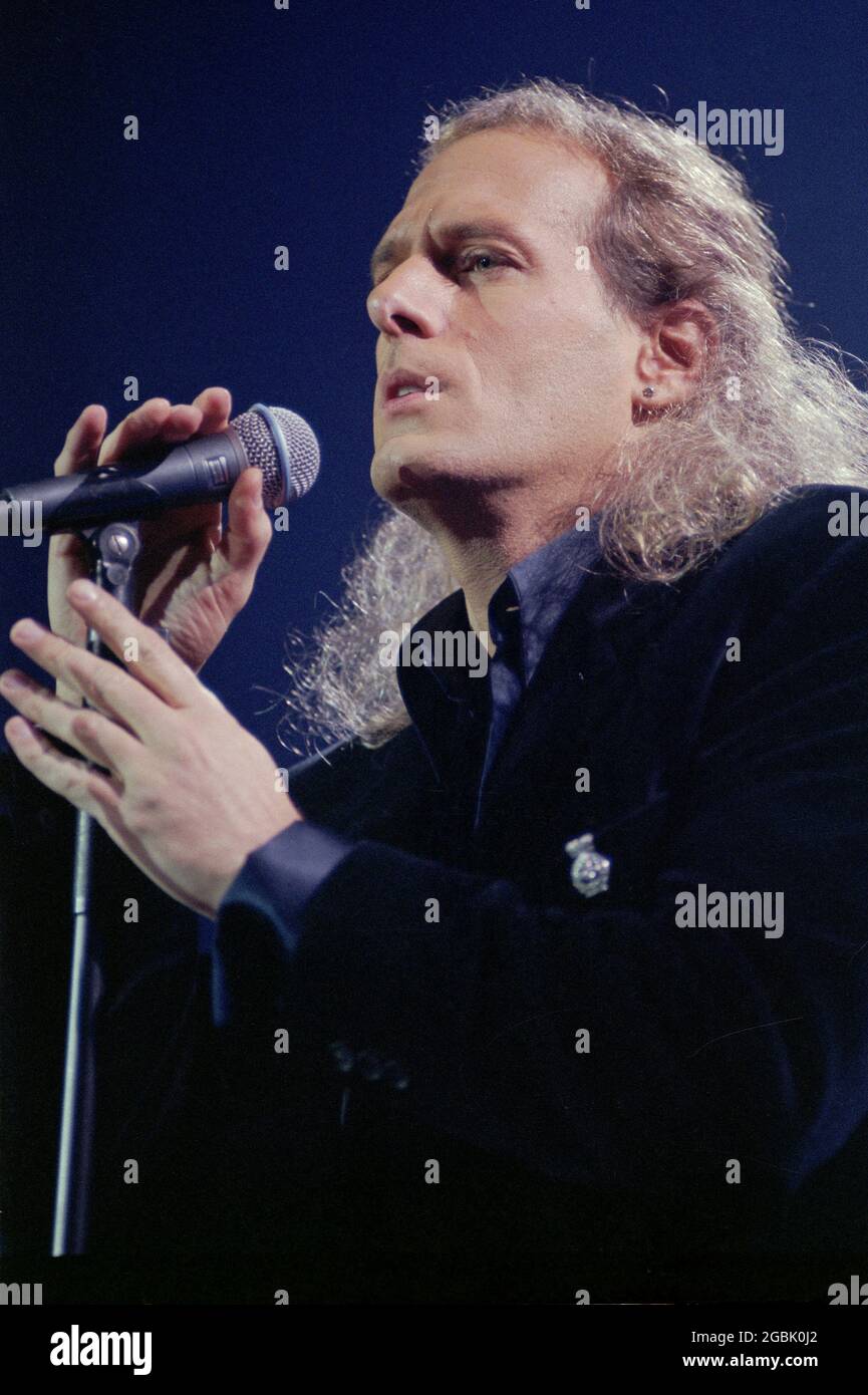 Milan Italie 1996-03-11 : concert live de Michael Bolton au Forum Assago Banque D'Images