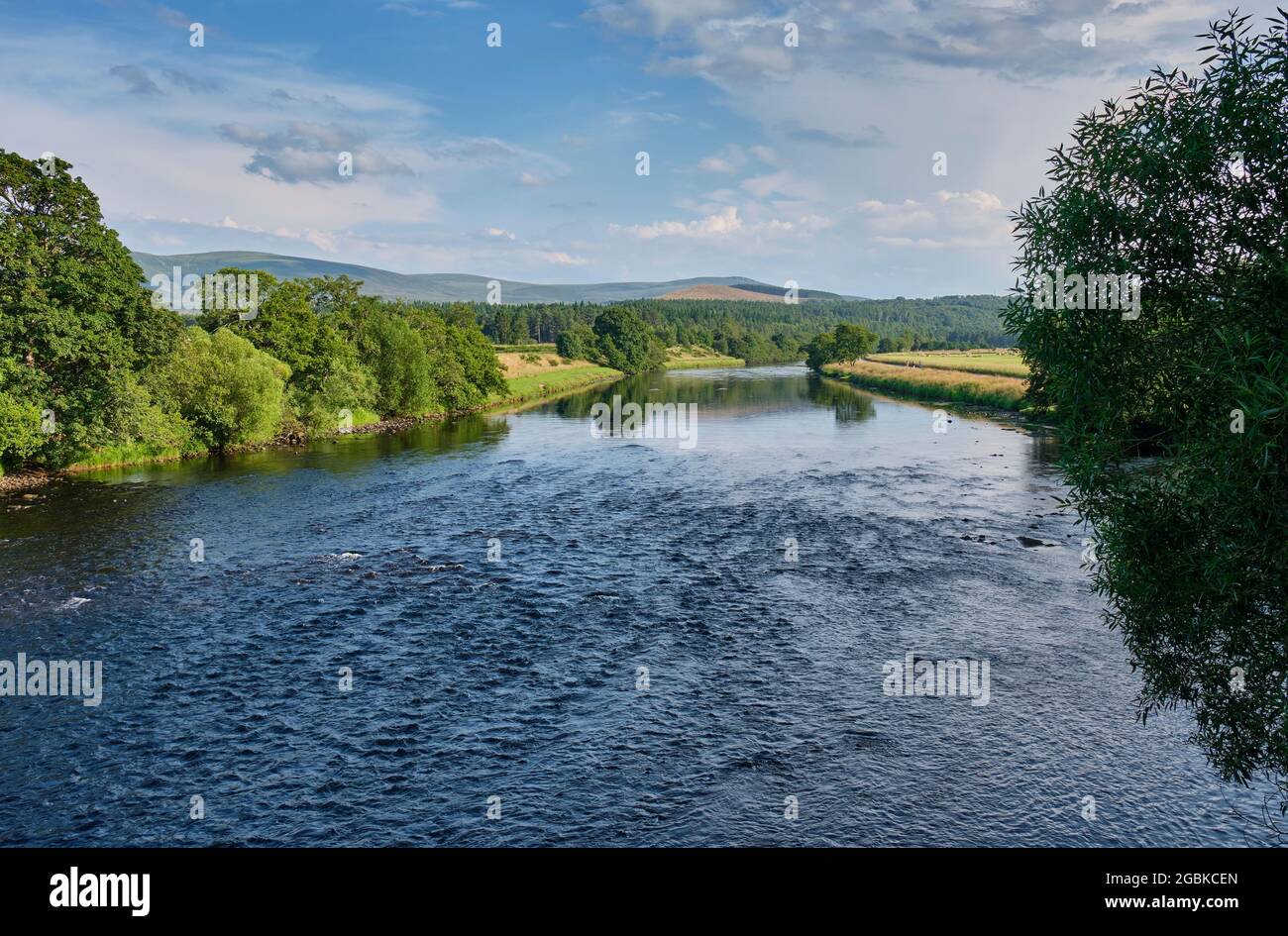 La rivière Spey à Cromdale, près de Grantown-on-Spey, Speyside, Écosse Banque D'Images