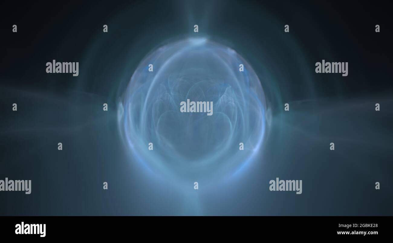 Magnifique Fractal numérique Symétrie avec lignes et courbes dynamiques et couleurs pastel éclatantes Banque D'Images