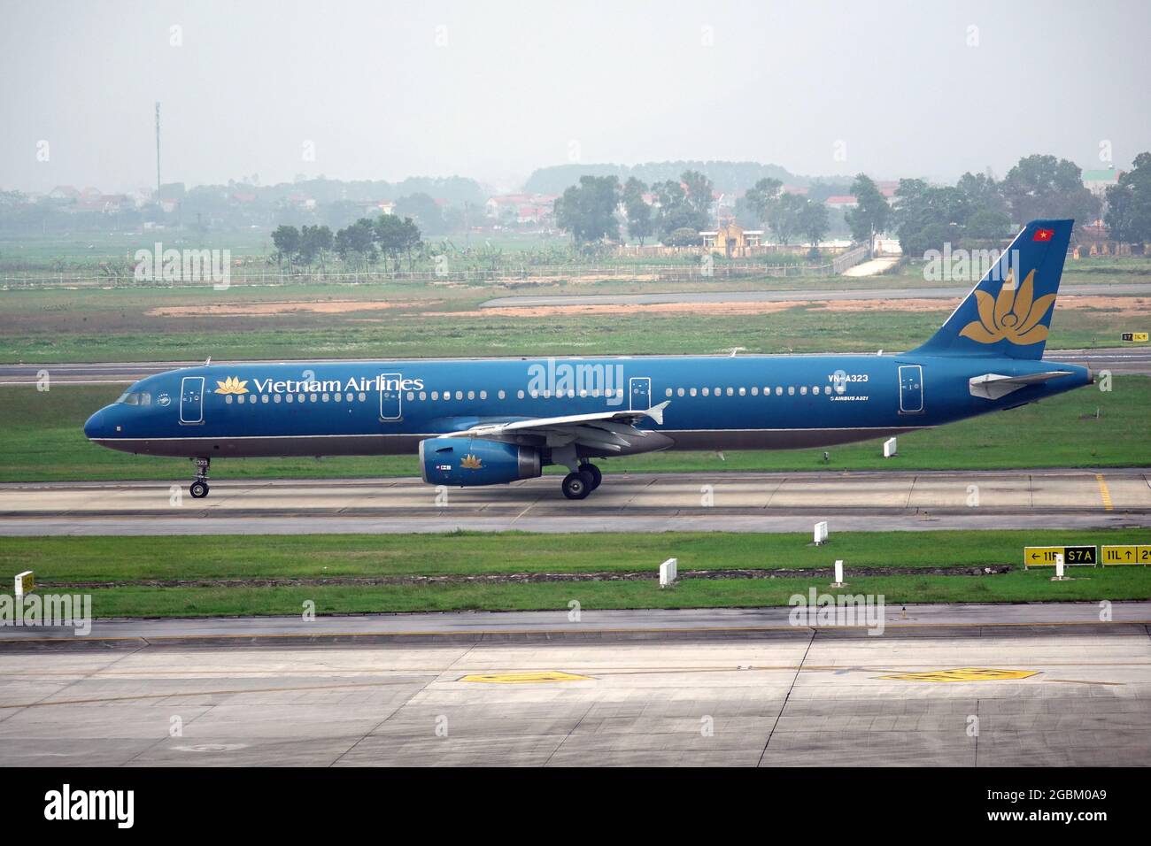 Vietnam Airlines (porte-drapeau du Vietnam), Airbus A321 Banque D'Images