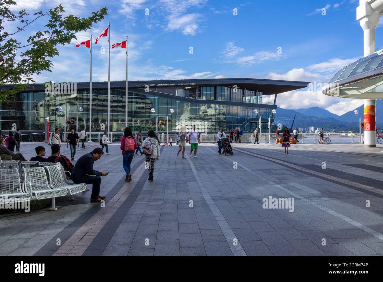 Vancouver Convention Centre Canada place Vancouver terminal des navires de croisière Port de Vancouver Colombie-Britannique Canada Banque D'Images