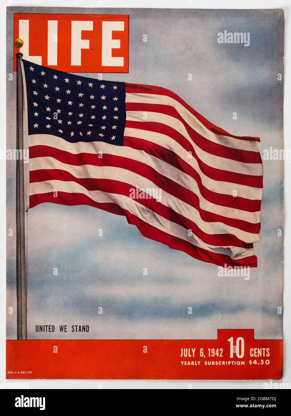 Couverture du magazine Vintage Life, numéro du 6 juillet 1942, États-Unis Banque D'Images