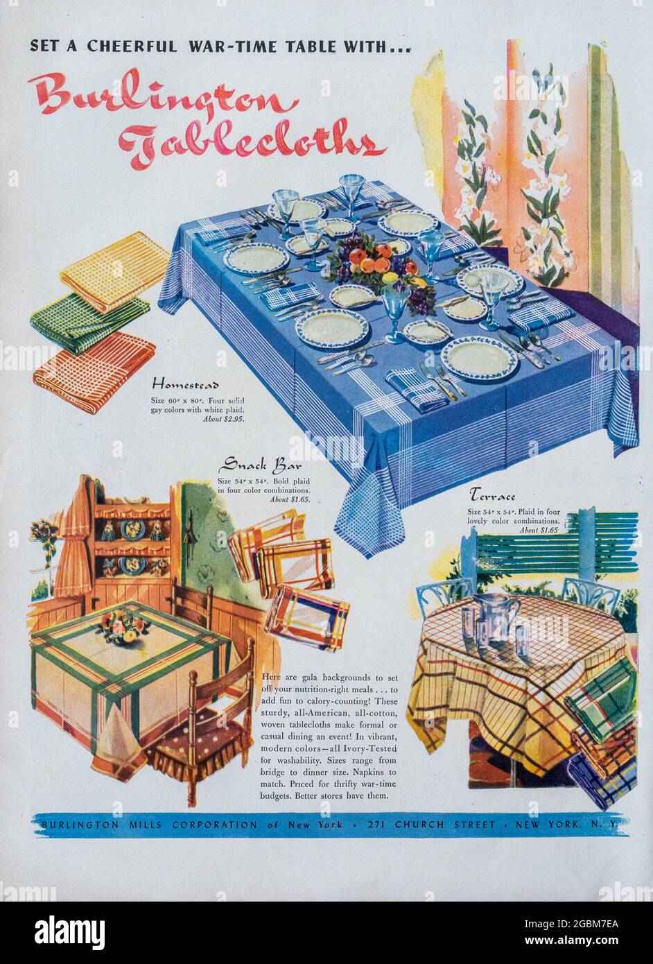 Publicité du magazine Vintage Life, numéro du 6 juillet 1942, États-Unis Banque D'Images