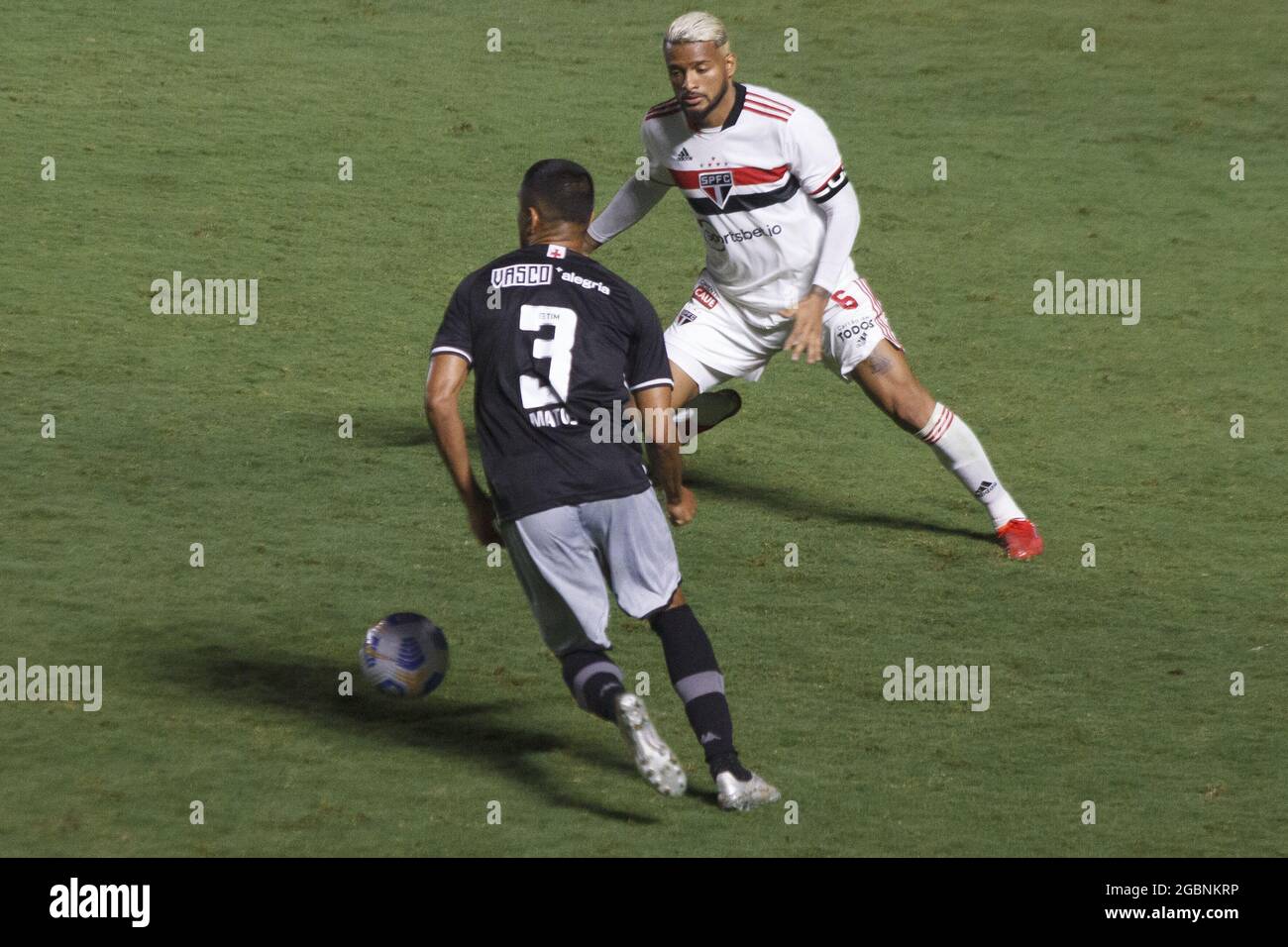 Rio de Janeiro, Rio de Janeiro, Brésil. 4 août 2021. (SPO) coupe du Brésil : Vasco da Gama et Sao Paulo. 4 août 2021, Rio de Janeiro, Brésil: Match de football entre Vasco da Gama et Sao Paulo, valable pour la ronde de 16 de la coupe de football du Brésil, tenue au stade de Sao Januario, à Rio de Janeiro, le mercredi (4). Sao Paulo a gagné 2-1. (Credit image: © Erica Martin/TheNEWS2 via ZUMA Press Wire) Banque D'Images