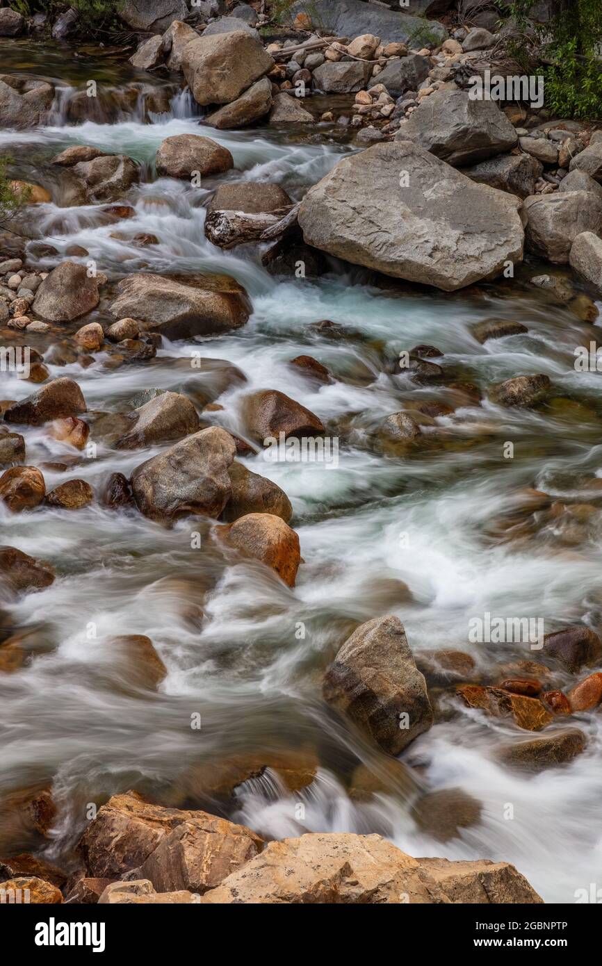 South Fork Kings River, parc national de Kings Canyon, Californie Banque D'Images