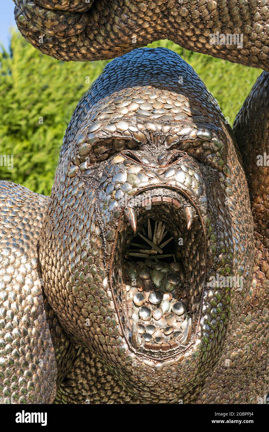 Ces statues en métal ont toutes été construites à partir de morceaux de ferraille et soudées ou fixées ensemble., crédit:John Fairclough / Avalon Banque D'Images