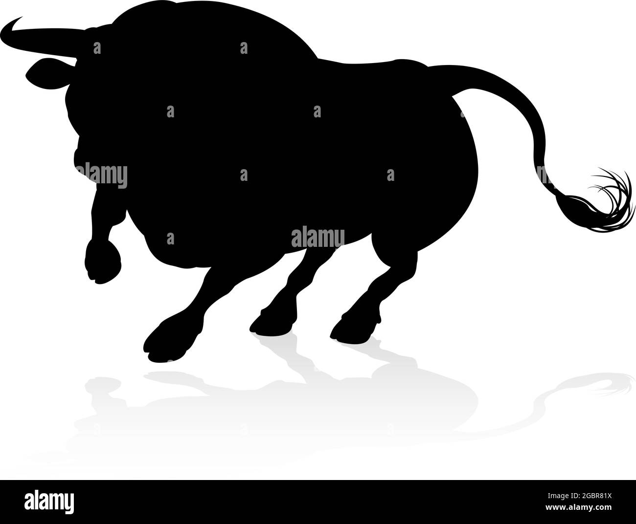 Bull Silhouette Illustration de Vecteur