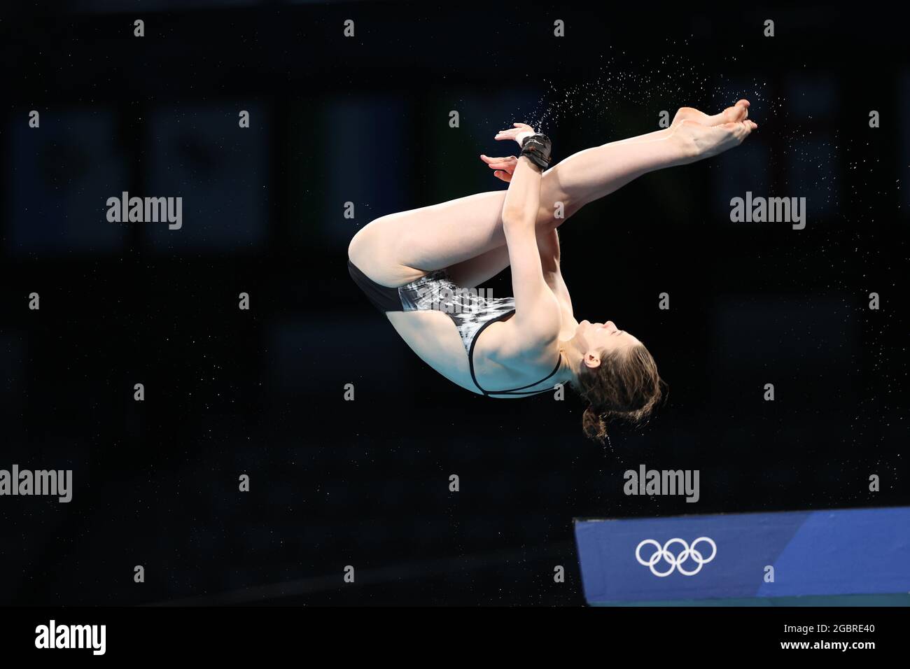 Tokyo, Japon. 5 août 2021. WASSEN Elena (GER) Diving : finale de la plate-forme de 10m féminin lors des Jeux Olympiques de Tokyo 2020 au Centre aquatique de Tokyo, Japon . Credit: AFLO SPORT/Alay Live News Banque D'Images