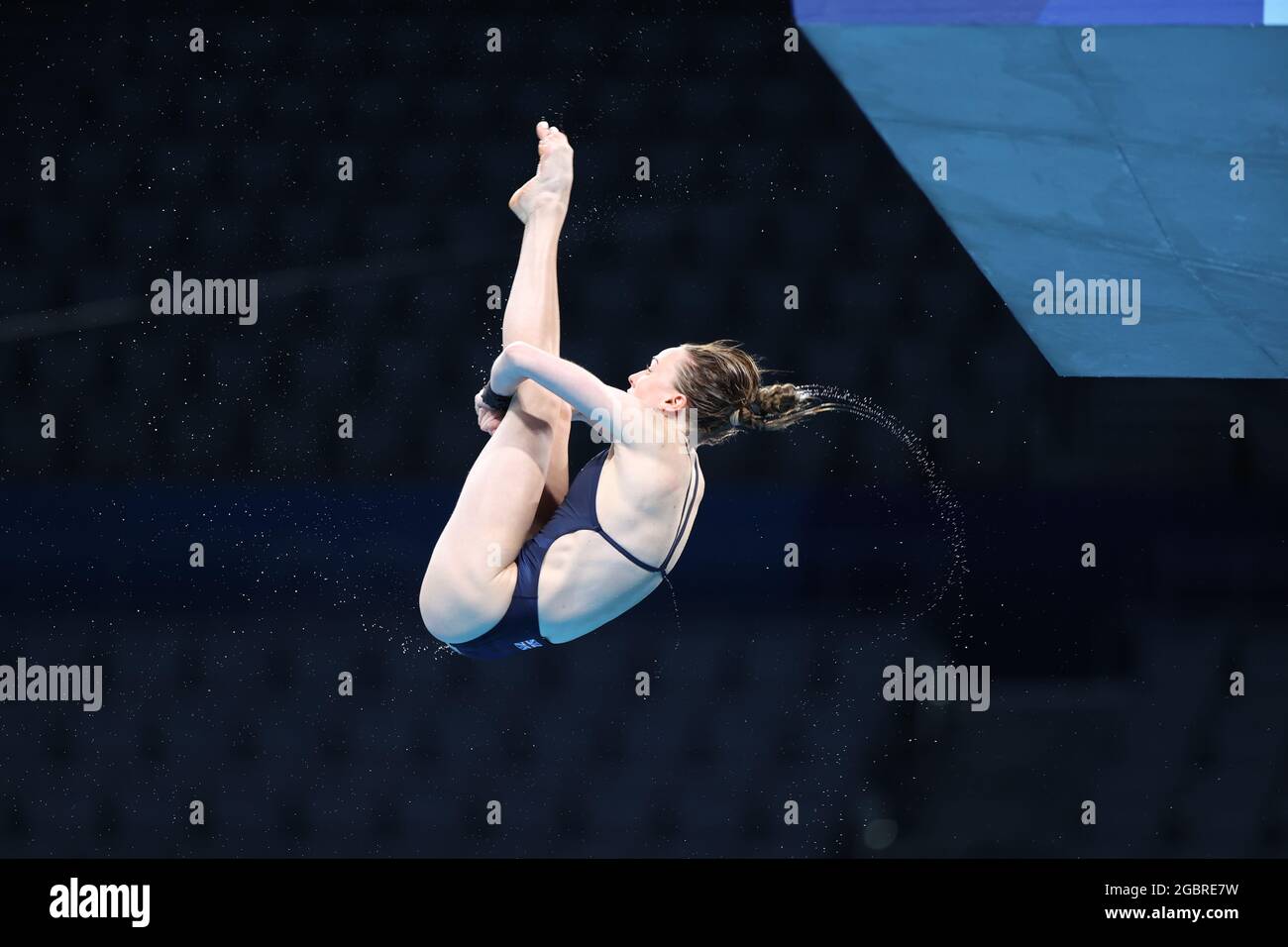 Tokyo, Japon. 5 août 2021. TOULSON lois (GBR) plongée sous-marine : finale de la plate-forme de 10m féminin lors des Jeux Olympiques de Tokyo 2020 au Centre aquatique de Tokyo, Japon . Credit: AFLO SPORT/Alay Live News Banque D'Images