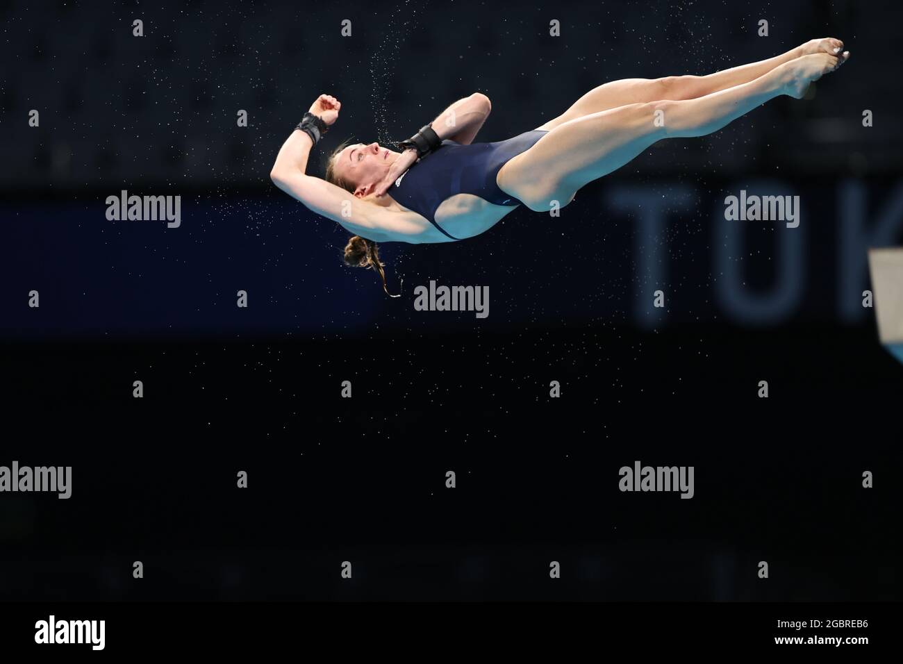 Tokyo, Japon. 5 août 2021. TOULSON lois (GBR) plongée sous-marine : finale de la plate-forme de 10m féminin lors des Jeux Olympiques de Tokyo 2020 au Centre aquatique de Tokyo, Japon . Credit: AFLO SPORT/Alay Live News Banque D'Images
