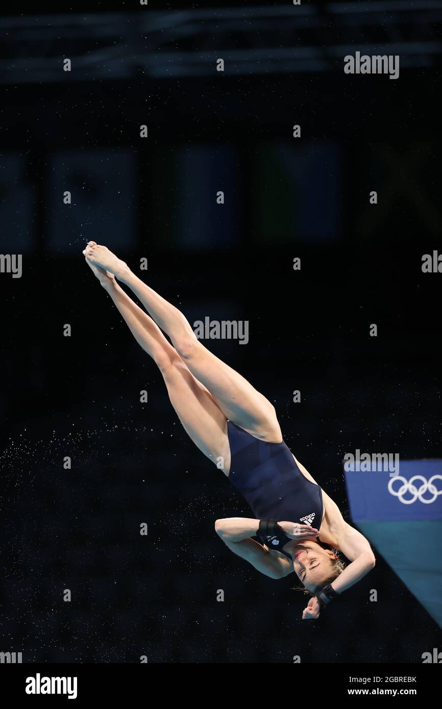 Tokyo, Japon. 5 août 2021. TOULSON lois (GBR) plongée sous-marine : finale de la plate-forme de 10m féminin lors des Jeux Olympiques de Tokyo 2020 au Centre aquatique de Tokyo, Japon . Credit: AFLO SPORT/Alay Live News Banque D'Images
