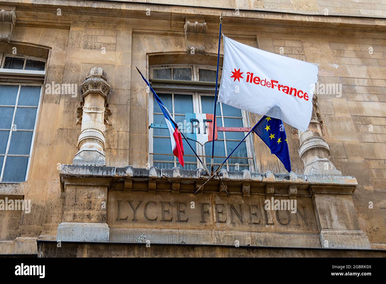 Vue extérieure du Lycée Fénelon, école secondaire et cours préparatoires pour grandes écoles, situé dans le quartier Latin à Paris, France Banque D'Images