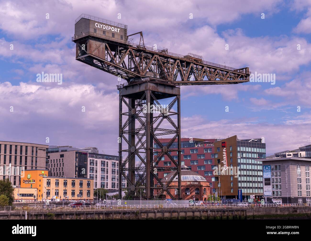 La grue Finnieston ou la grue Stobcross est une grue en porte-à-faux géante désutilisée sur le clyde à Glasgow, Banque D'Images