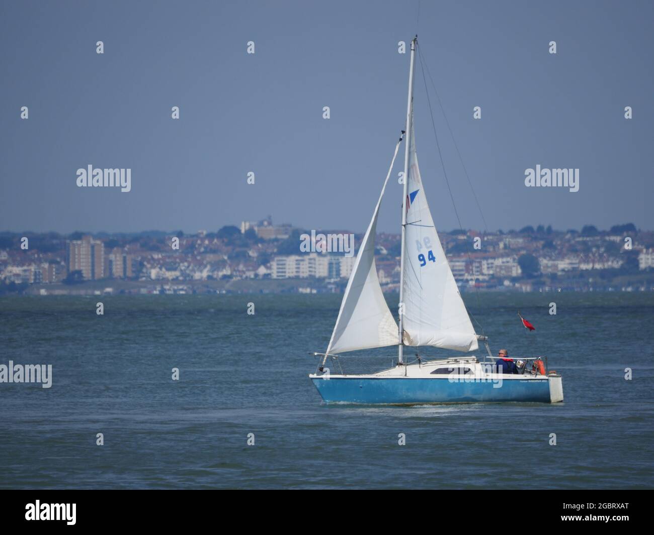 Sheerness, Kent, Royaume-Uni. 5 août 2021. Météo au Royaume-Uni : une journée ensoleillée et chaude à Sheerness, dans le Kent. Crédit : James Bell/Alay Live News Banque D'Images