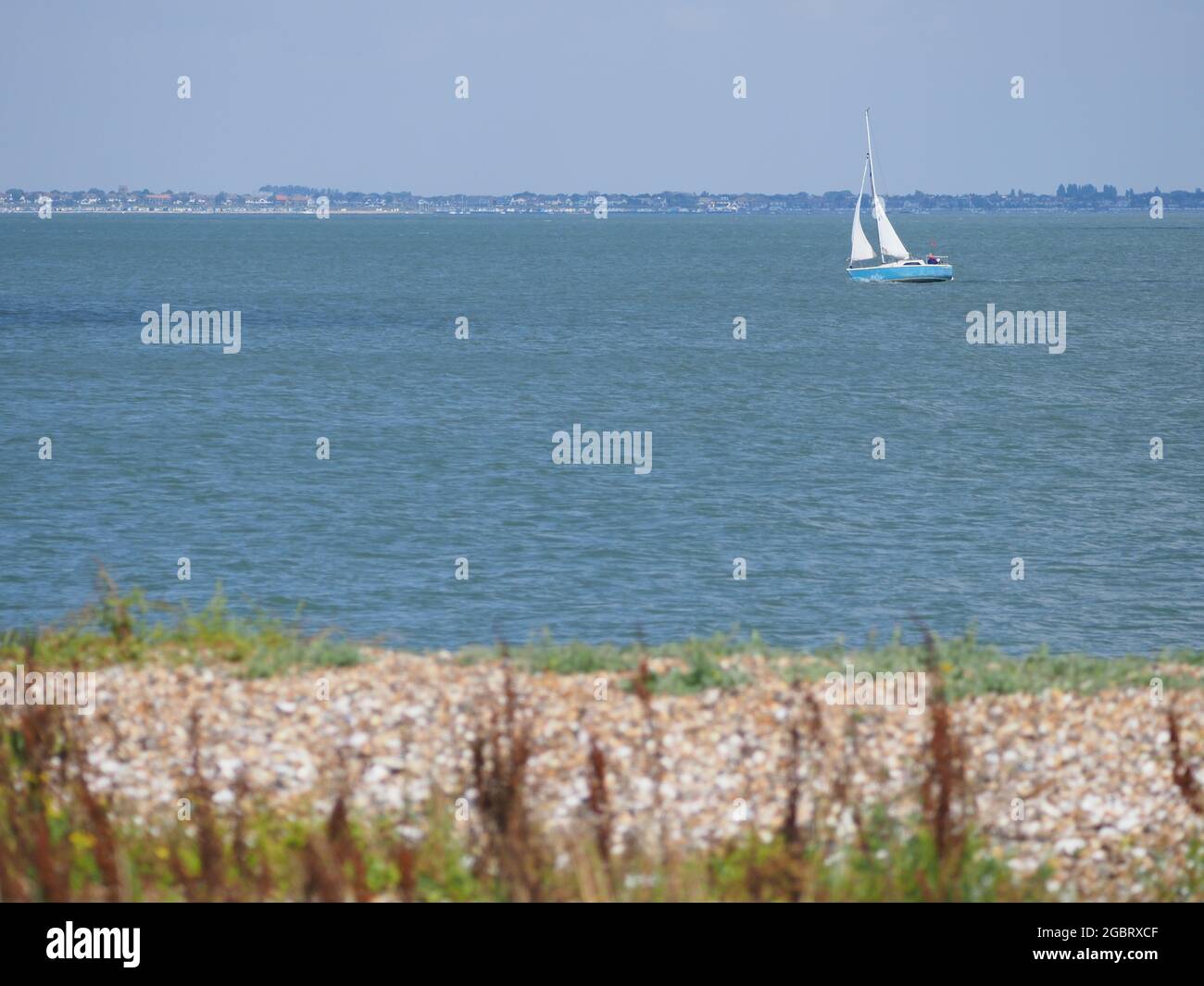 Sheerness, Kent, Royaume-Uni. 5 août 2021. Météo au Royaume-Uni : une journée ensoleillée et chaude à Sheerness, dans le Kent. Crédit : James Bell/Alay Live News Banque D'Images
