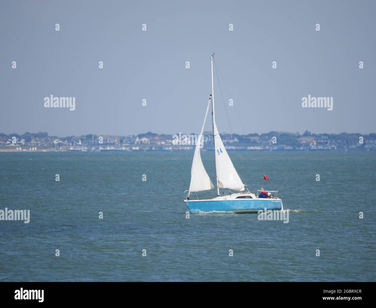 Sheerness, Kent, Royaume-Uni. 5 août 2021. Météo au Royaume-Uni : une journée ensoleillée et chaude à Sheerness, dans le Kent. Crédit : James Bell/Alay Live News Banque D'Images