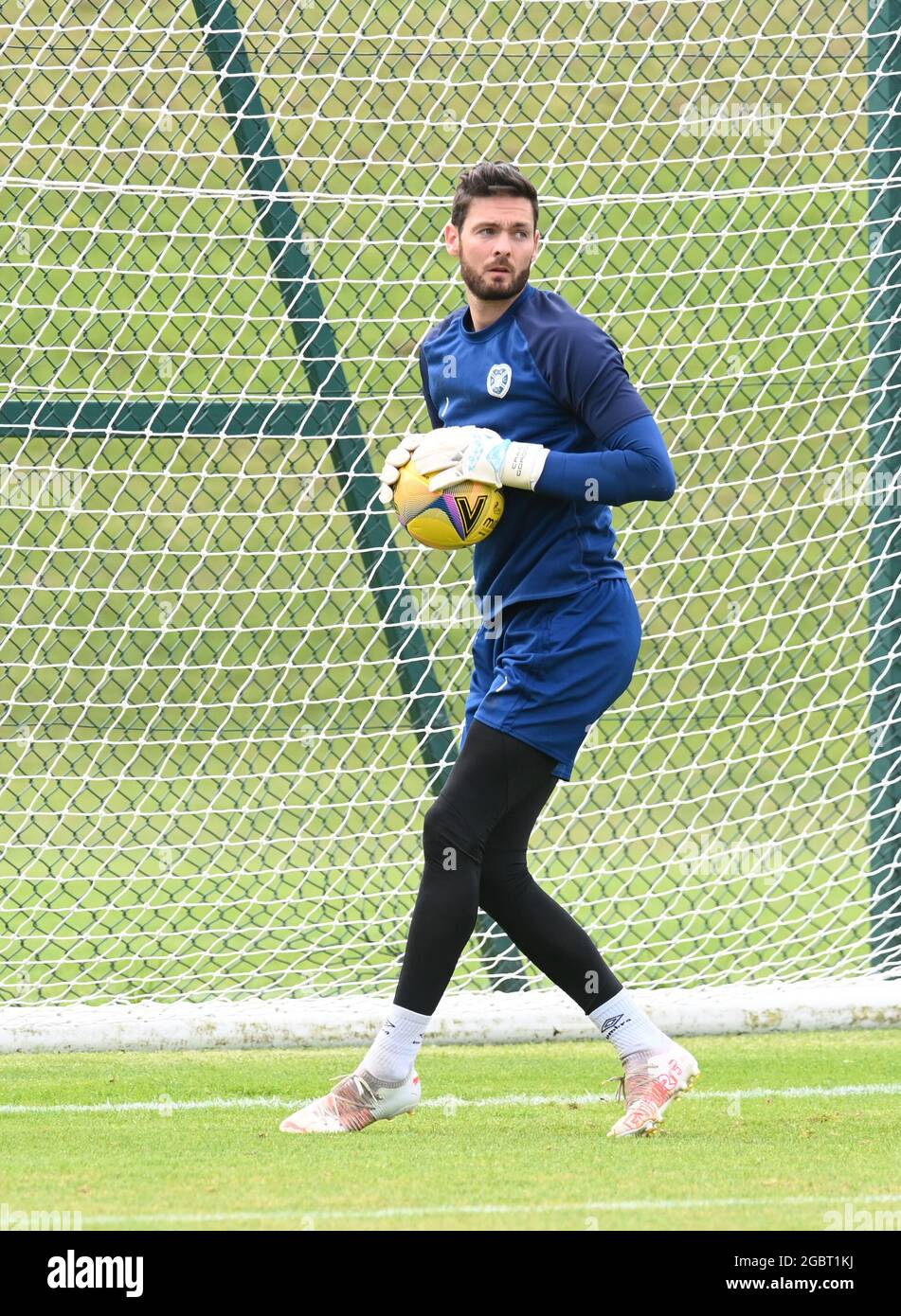 Oriam Sports Center Edinburgh.Scotland UK.5thAug-21 session d'entraînement du gardien de coeurs Craig Gordon pour le match St Mirren. Crédit : eric mccowat/Alay Live News Banque D'Images