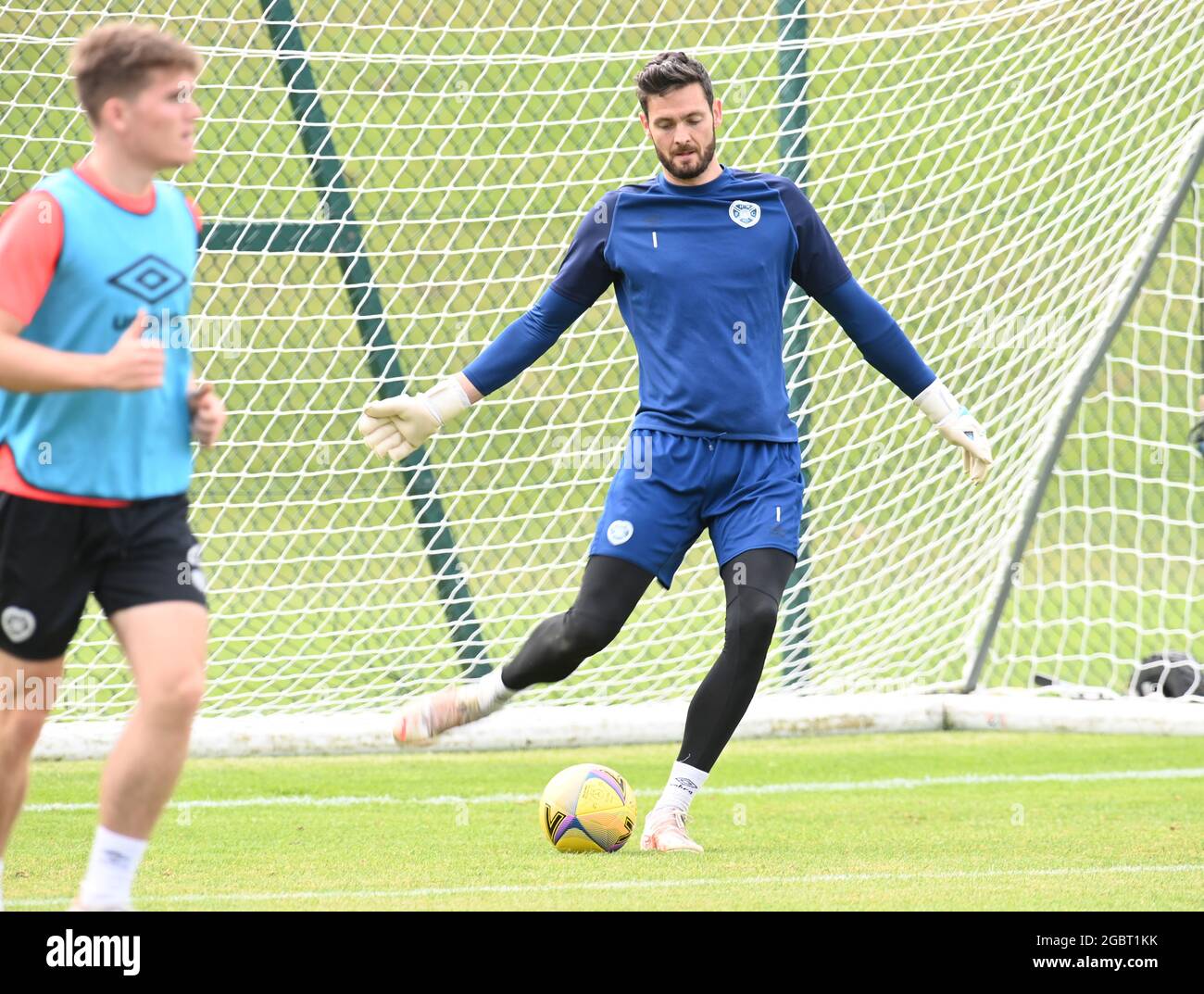 Oriam Sports Center Edinburgh.Scotland UK.5thAug-21 session d'entraînement du gardien de coeurs Craig Gordon pour le match St Mirren. Crédit : eric mccowat/Alay Live News Banque D'Images