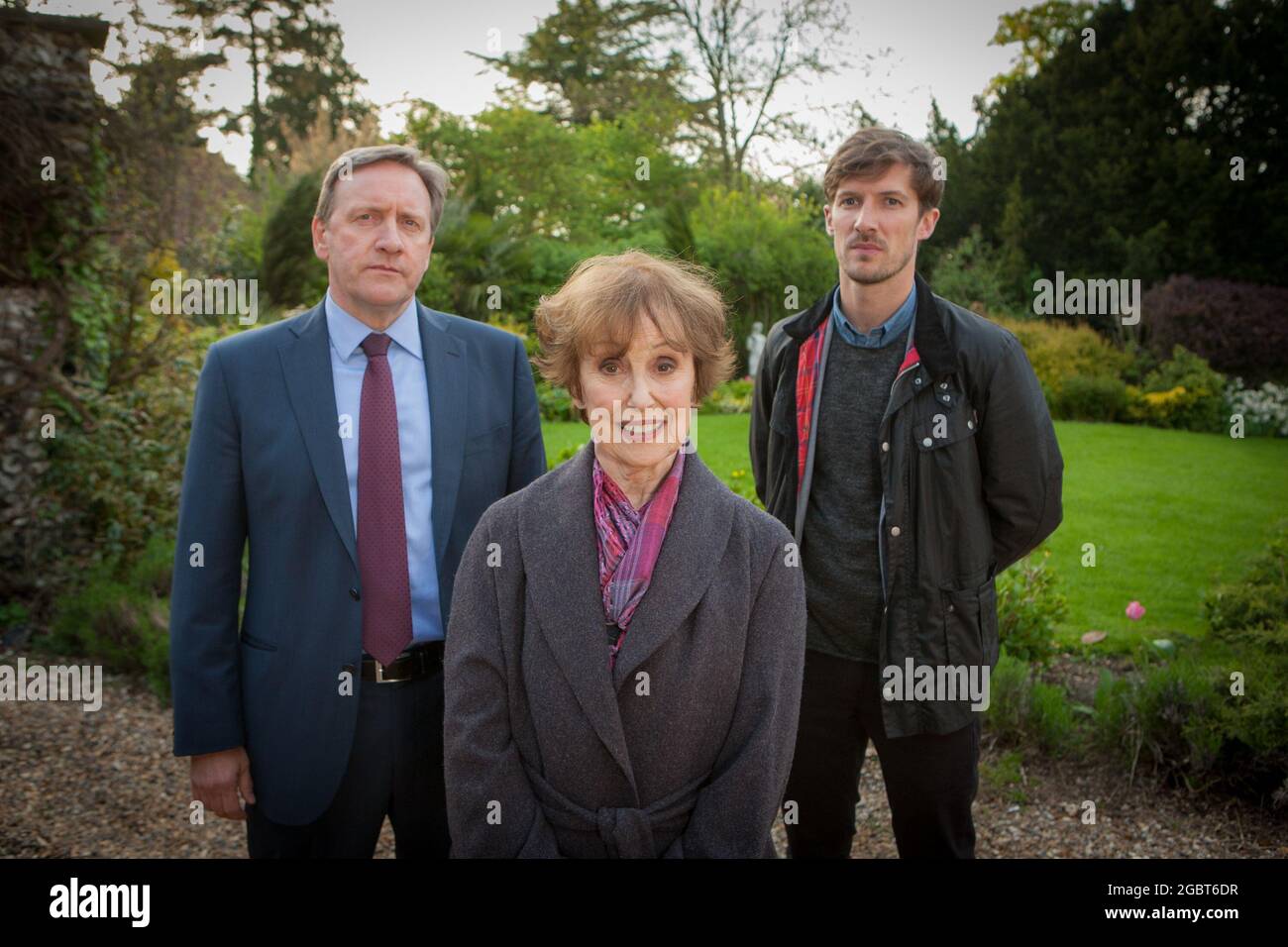 Midsomer meurtres, British TV Murder Mystery, écrit dans Blood Banque D'Images