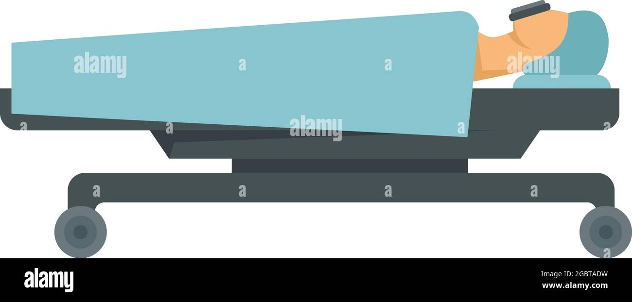 Icône anesthésie de l'hôpital. Illustration plate de l'icône du vecteur d'anesthésie de l'hôpital isolée sur fond blanc Illustration de Vecteur